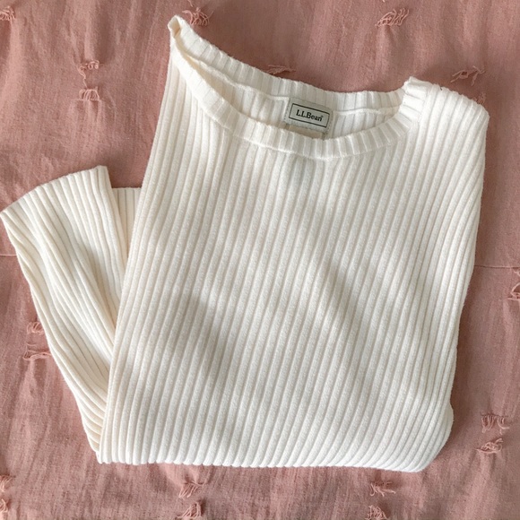L.L. Bean Ribbed Sweater - Picture 2 of 3